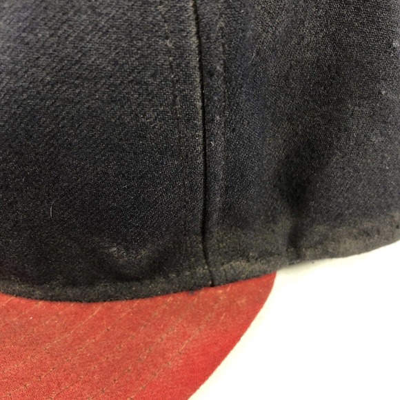 VTG Washington Nationals New Era On Field Fitted Hat Cap 7 3/8 USA Made Discolor - Picture 7 of 16